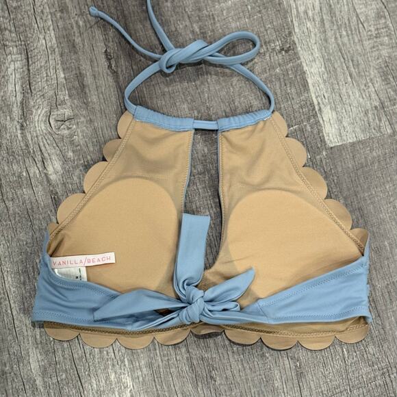 Vanilla Beach Size Medium Bikini Halter Swimsuit Top In Excellent Condition - Picture 3 of 3